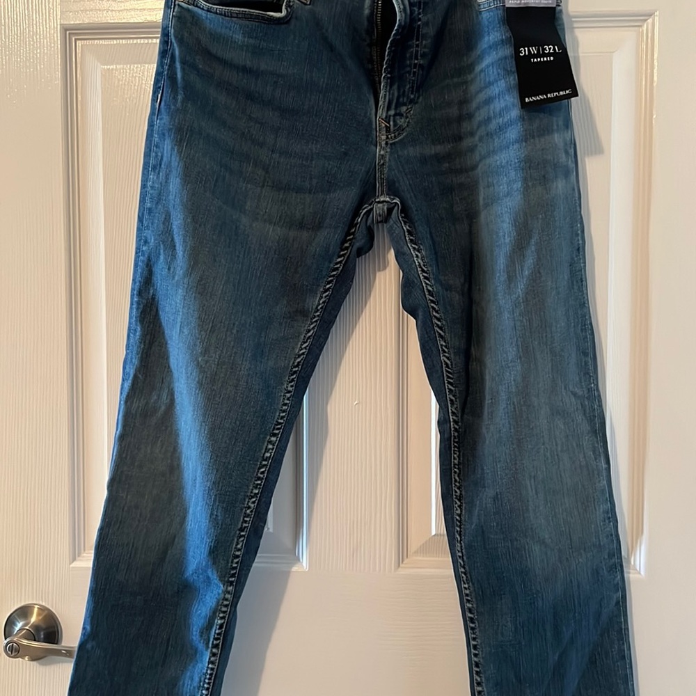 Banana Republic mens tapered rapid movement denim jeans 31W x 32L